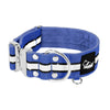 Extreme Silver Buckle Safe Blue - Safe reflective collar