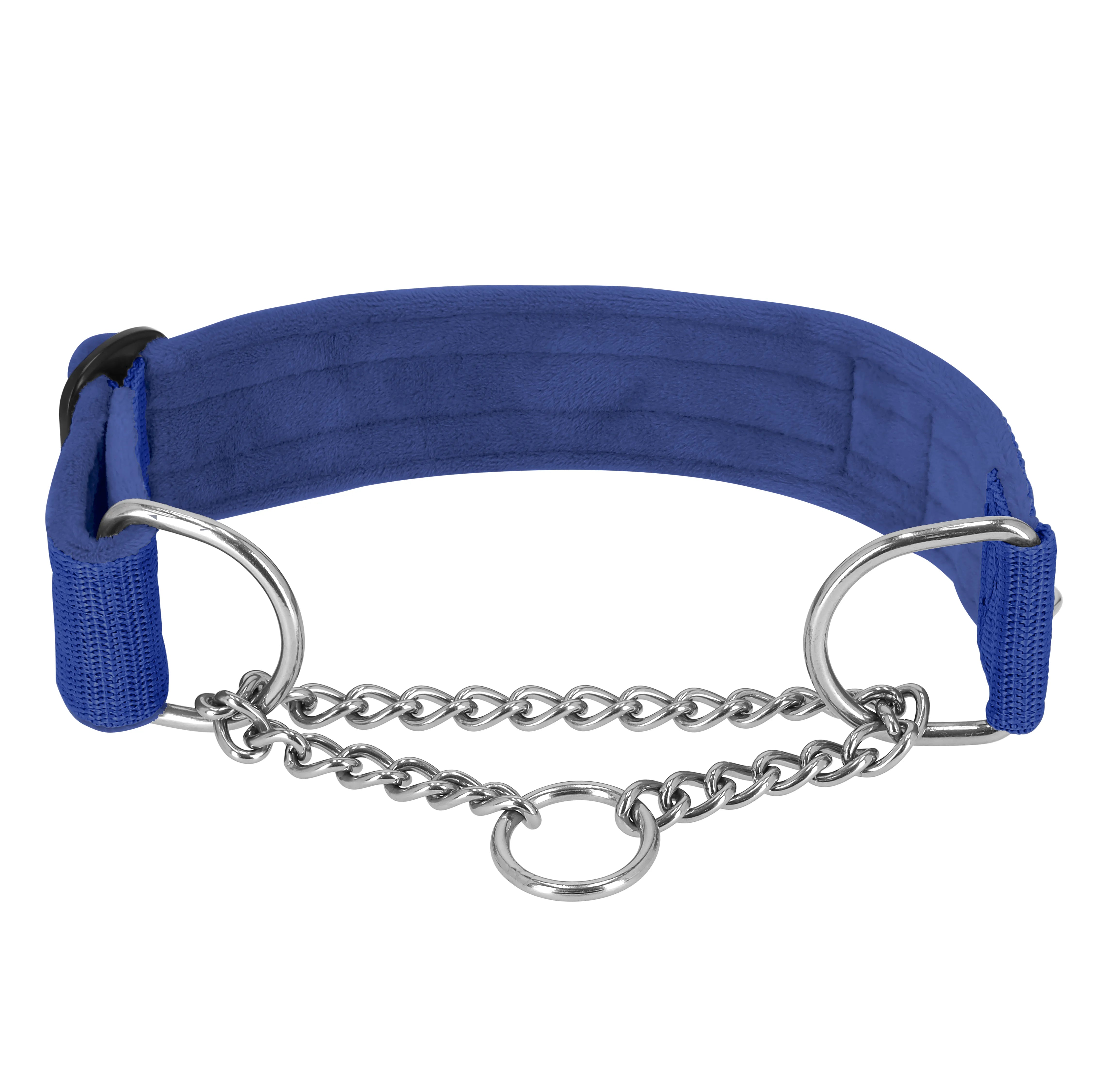 Martingale Chain Set Ocean Blue – Half choke necklace &amp; leash