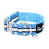 Extreme Silver Buckle Safe Ocean Blue - Safe reflective collar