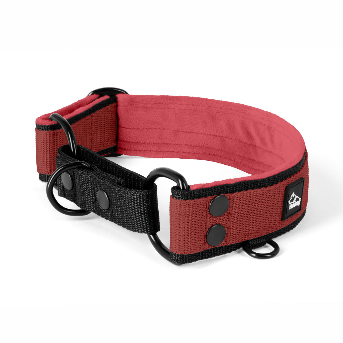 Hundstaff Martingale Black Edition Raspberry Red