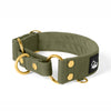 Martingale Golden Khaki - Wide lined half choke collar