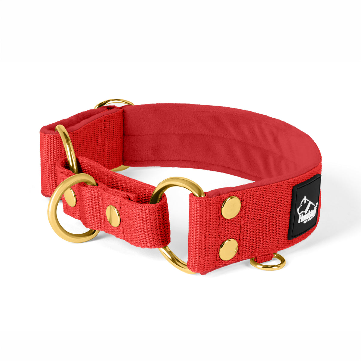 Martingale Golden Plum - Wide lined half choke collar