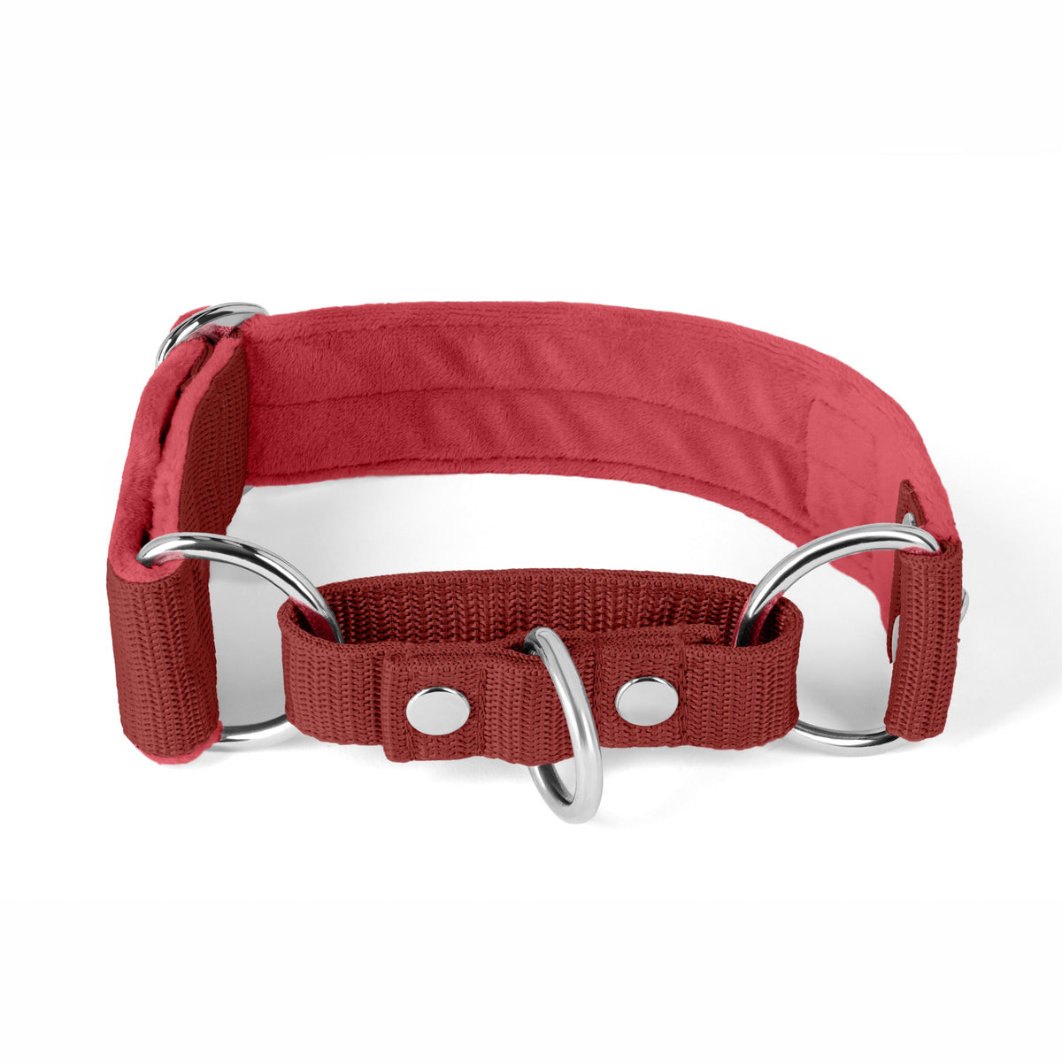 Hundstaff Martingale Silver Edition Raspberry Red