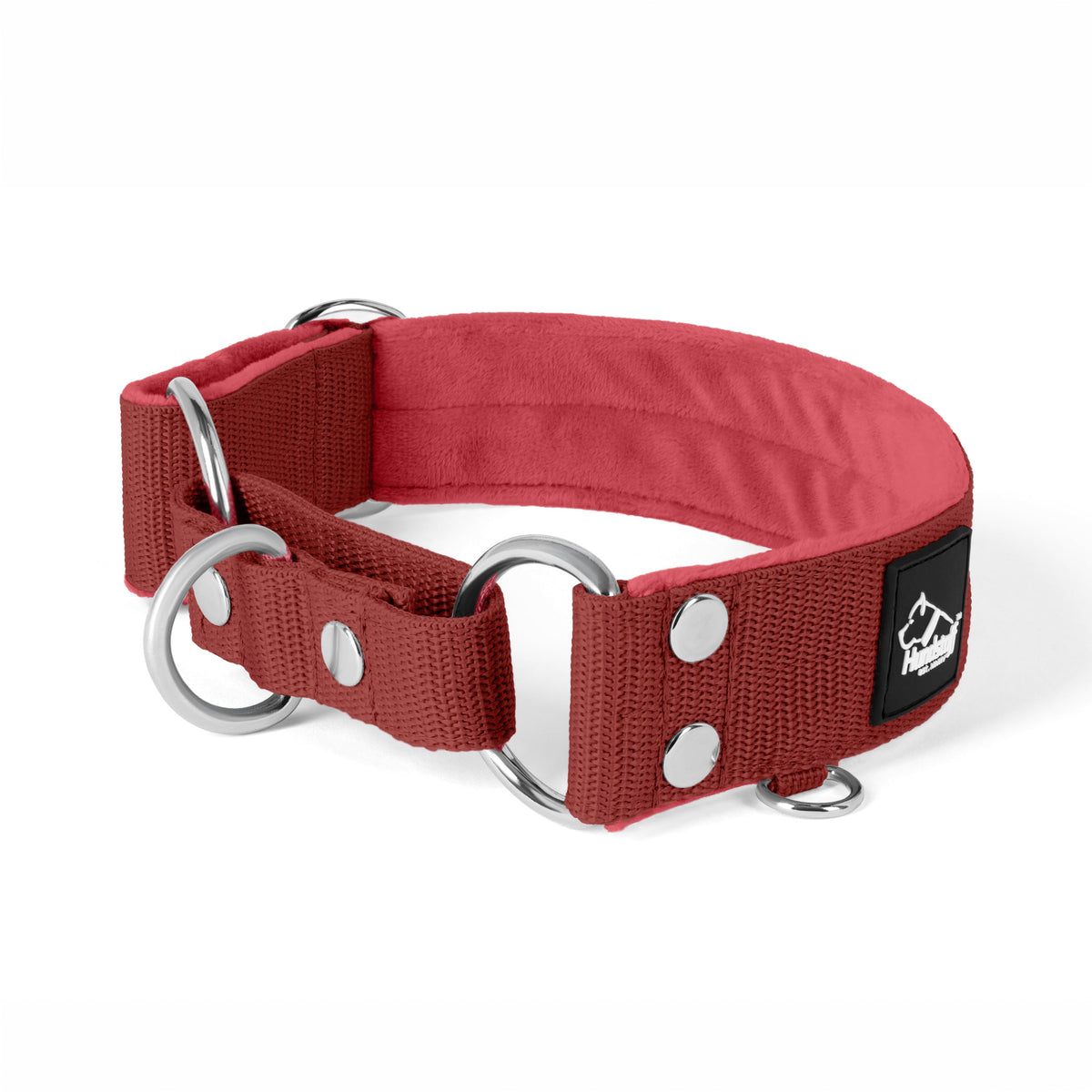 Hundstaff Martingale Silver Edition Raspberry Red