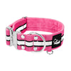 Extreme Silver Buckle Safe Pink - Safe reflective collar