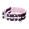 Extreme Silver Buckle Safe Plum - Safe reflective collar