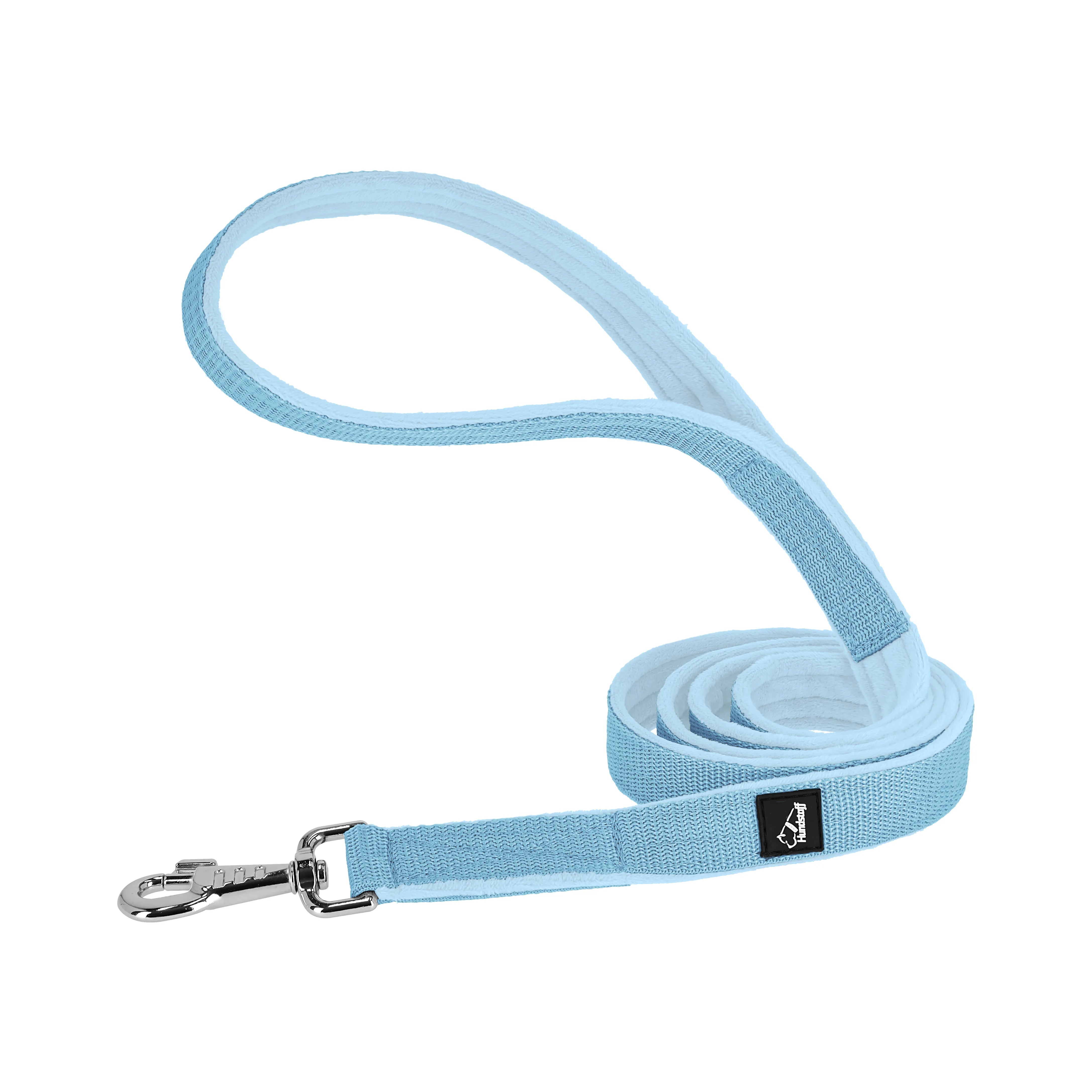 Martingale Chain Set Baby Blue - Half choke collar &amp; leash
