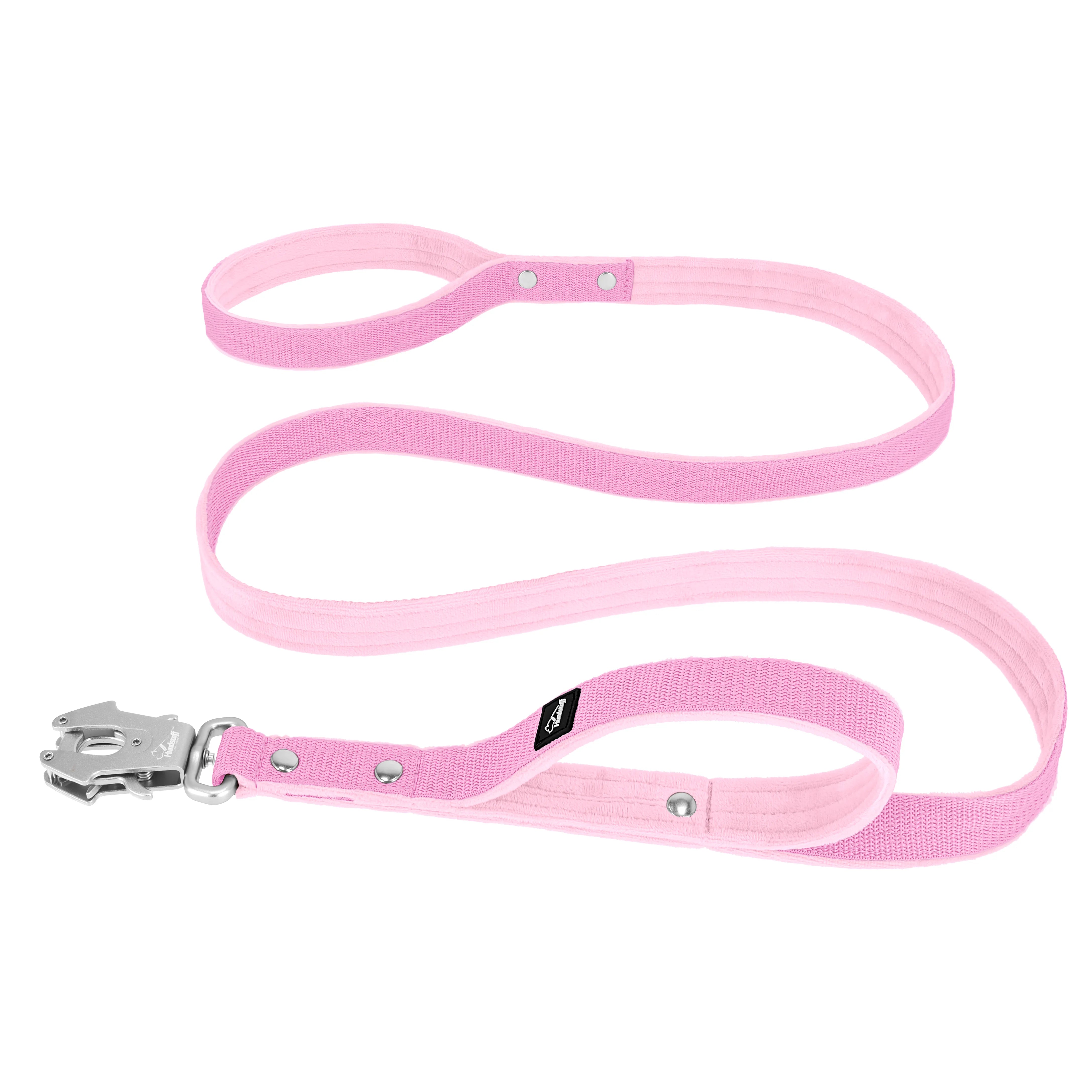 Guard Leash Baby Pink - Guard leash with extra handle