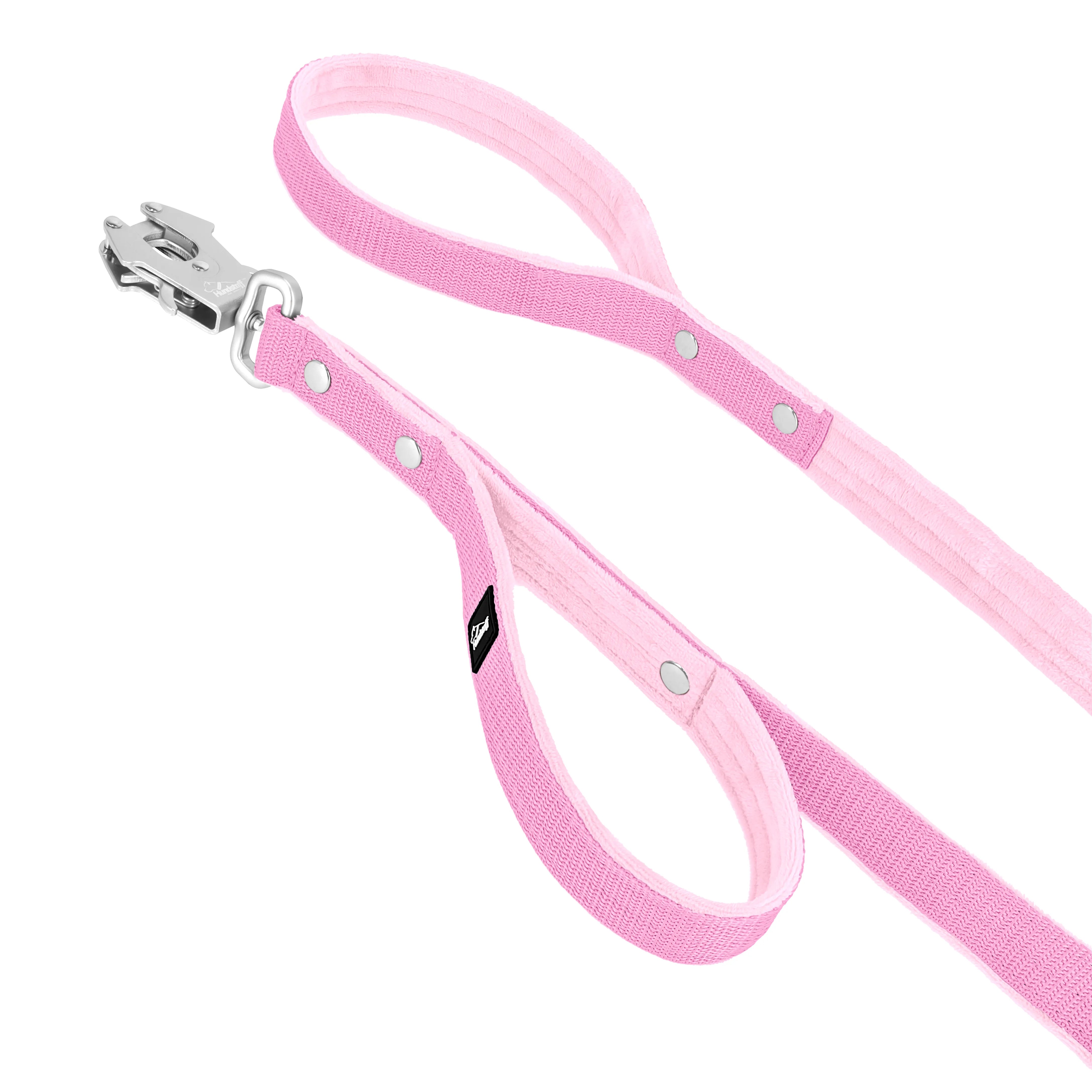 Guard Leash Baby Pink - Guard leash with extra handle