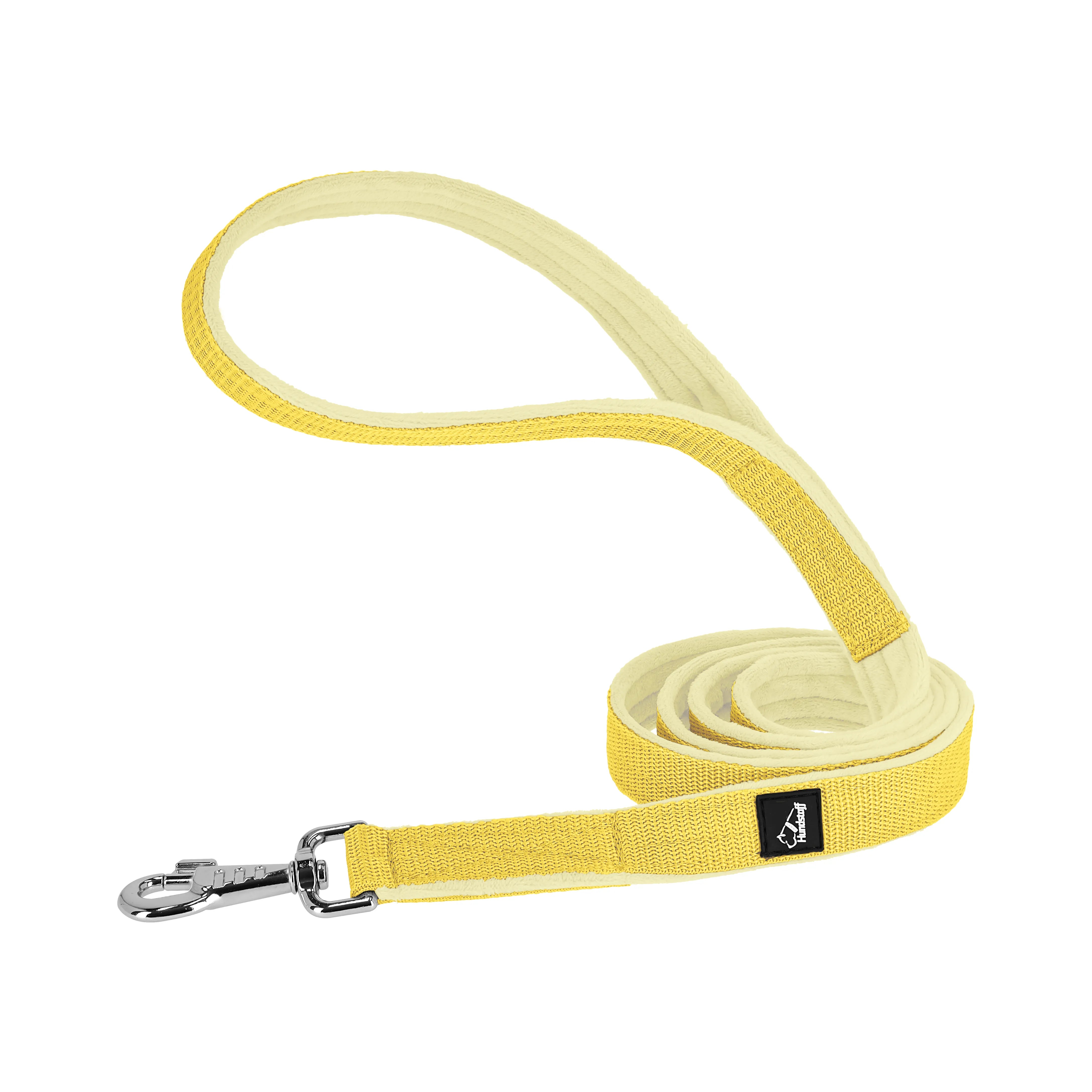 Martingale Chain Set baby yellow – Half choke collar &amp; leash