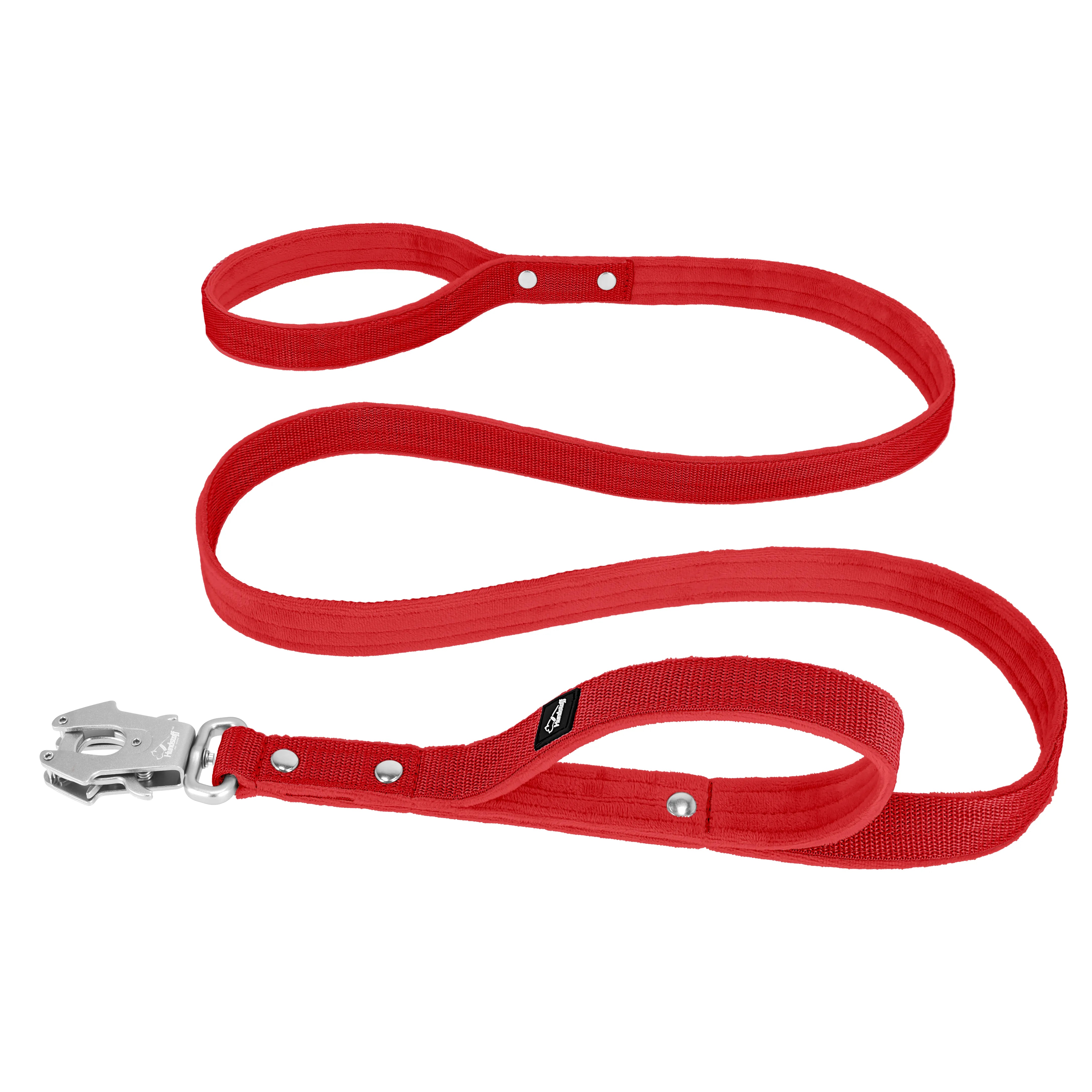 Guard Leash Red - Guard leash with extra handle