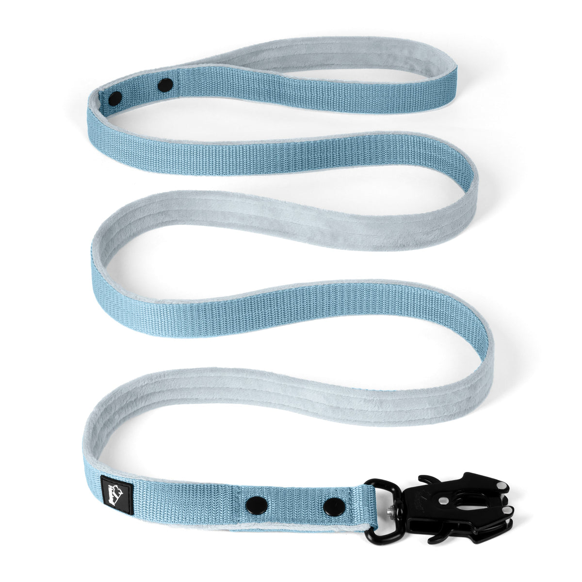 Walk Leash Black Edition Baby Blue- Guinzaglio sicuro in nylon di diverse lunghezze.