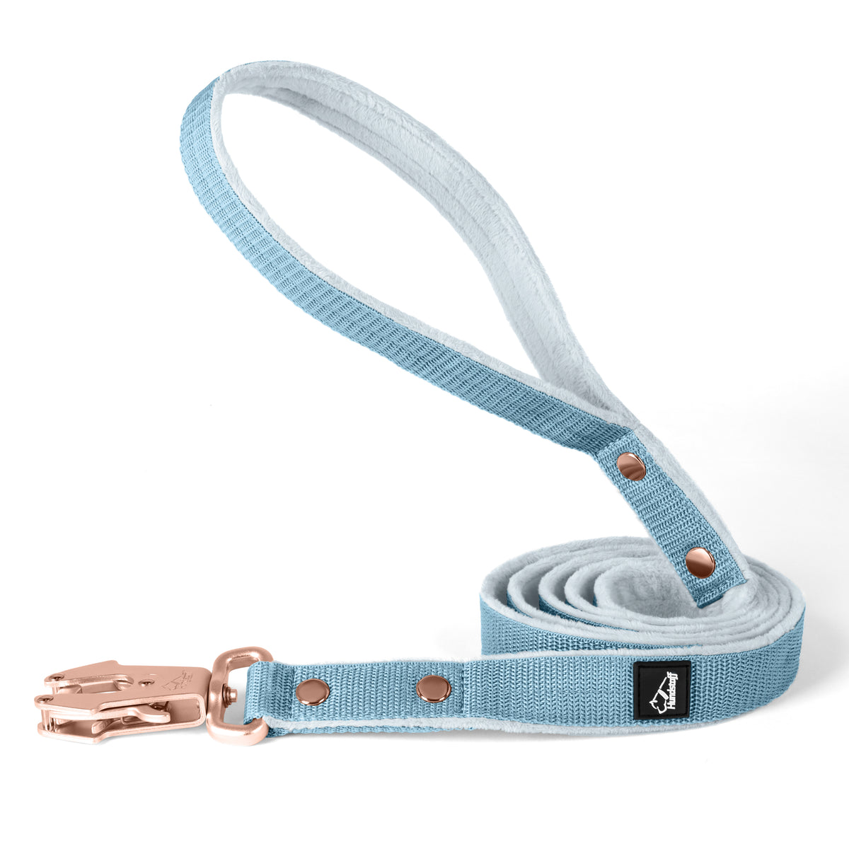 Walk Leash Rose Edition Pastel Blue - Guinzaglio in nylon sicuro di diverse lunghezze