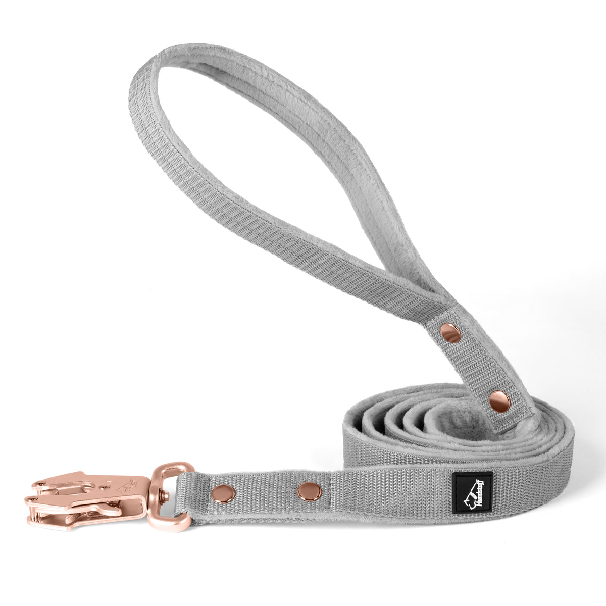 Walk Leash Rose Edition Grey - Veilige nylon riem in verschillende lengtes