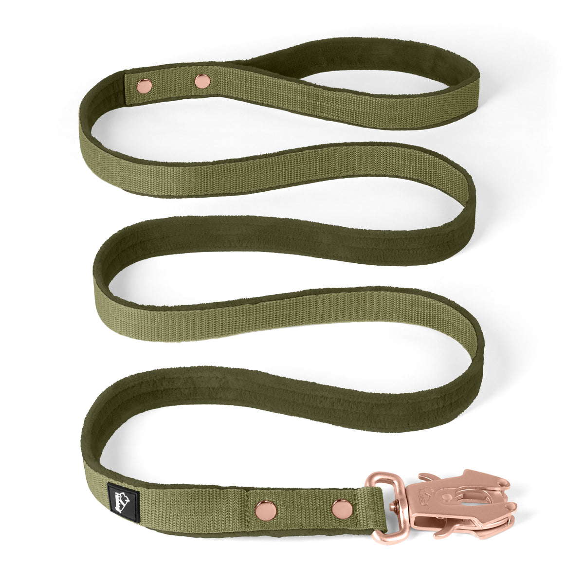 Walk Leash Rose Edition Olive Green - Safe nylon leash in different lengths