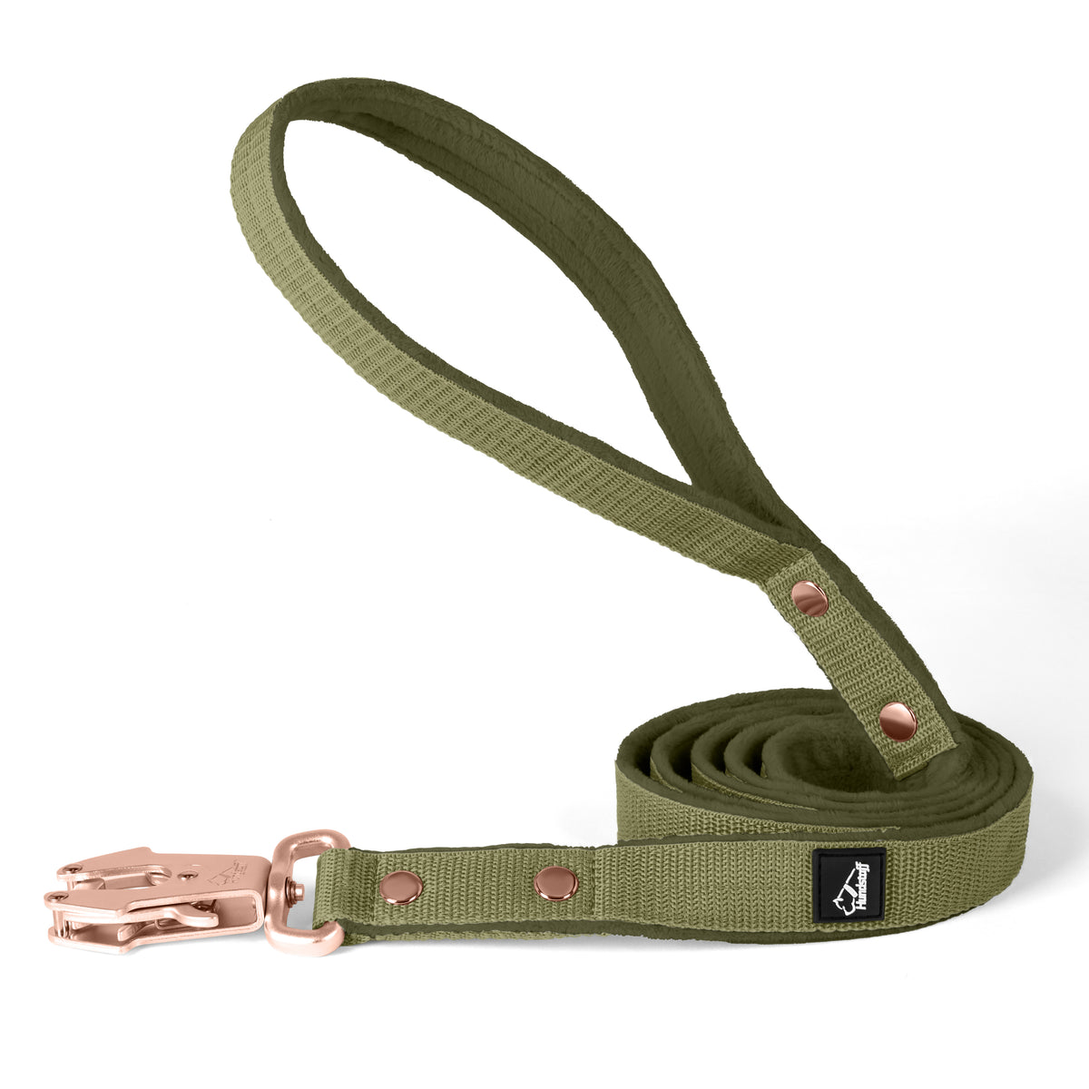 Walk Leash Rose Edition Olive Green - Safe nylon leash in different lengths