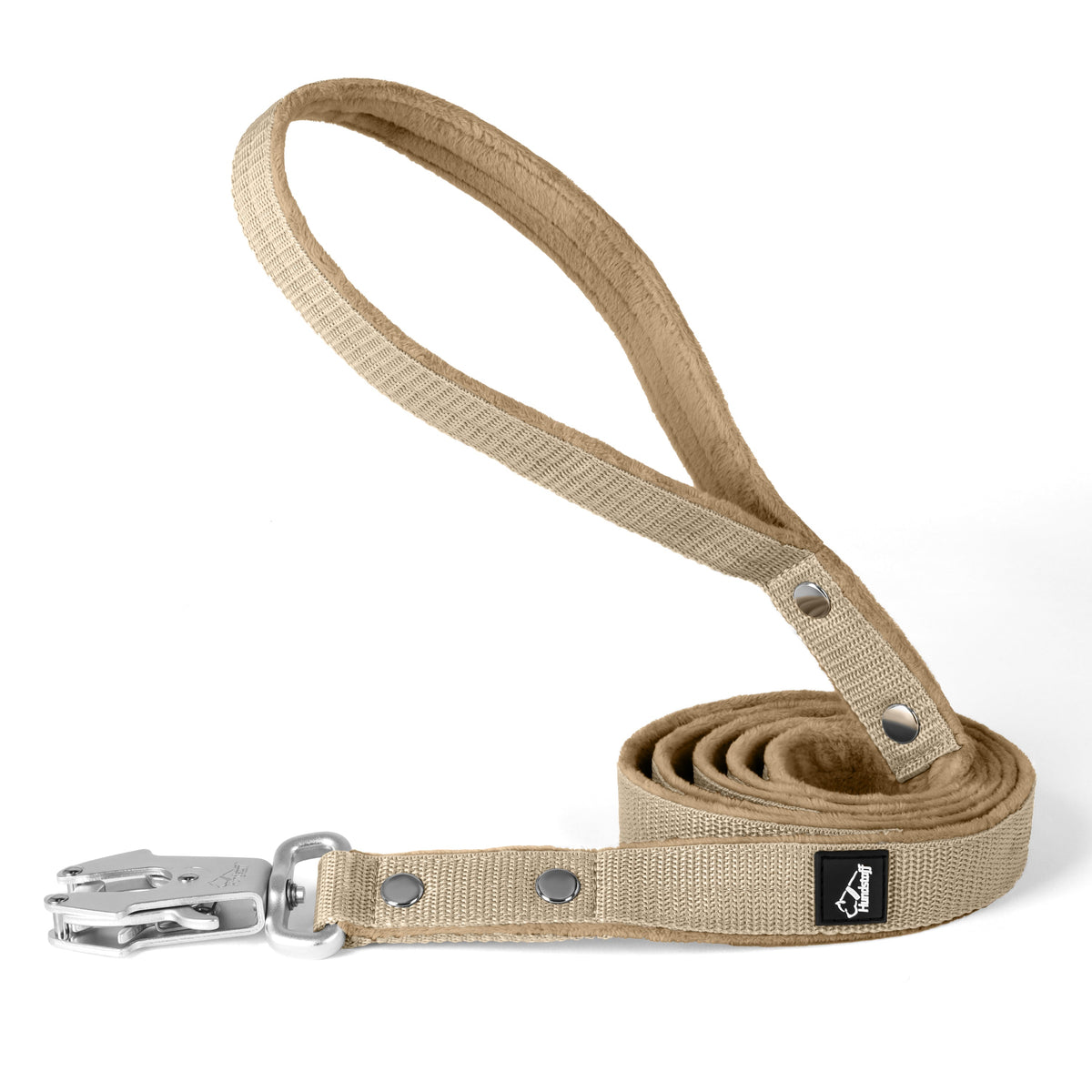 Walk Leash Beige - Guinzaglio in nylon sicuro di diverse lunghezze