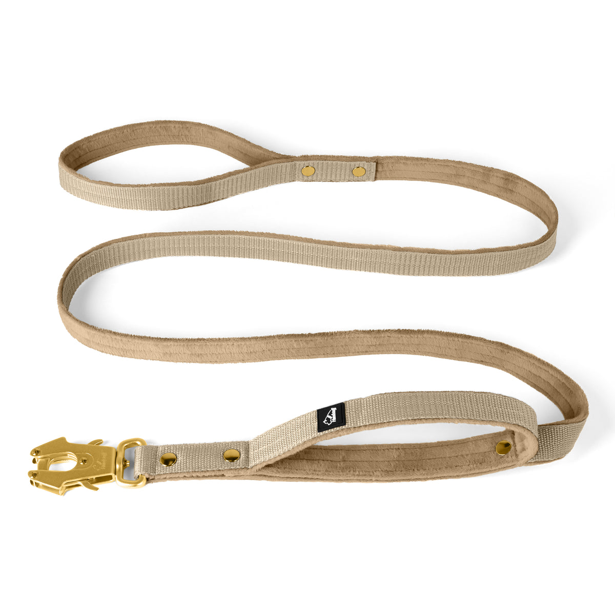 Guard Leash Golden Edition Beige - Guard leash with extra handle