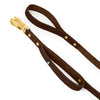 Guard Leash Golden Edition Dark Brown - Guard leash with extra handle