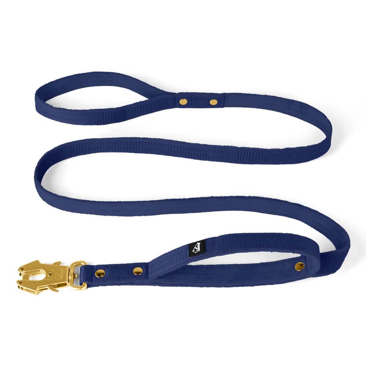 Guard Leash Golden Edition Navy Blue - Guard leash with extra handle