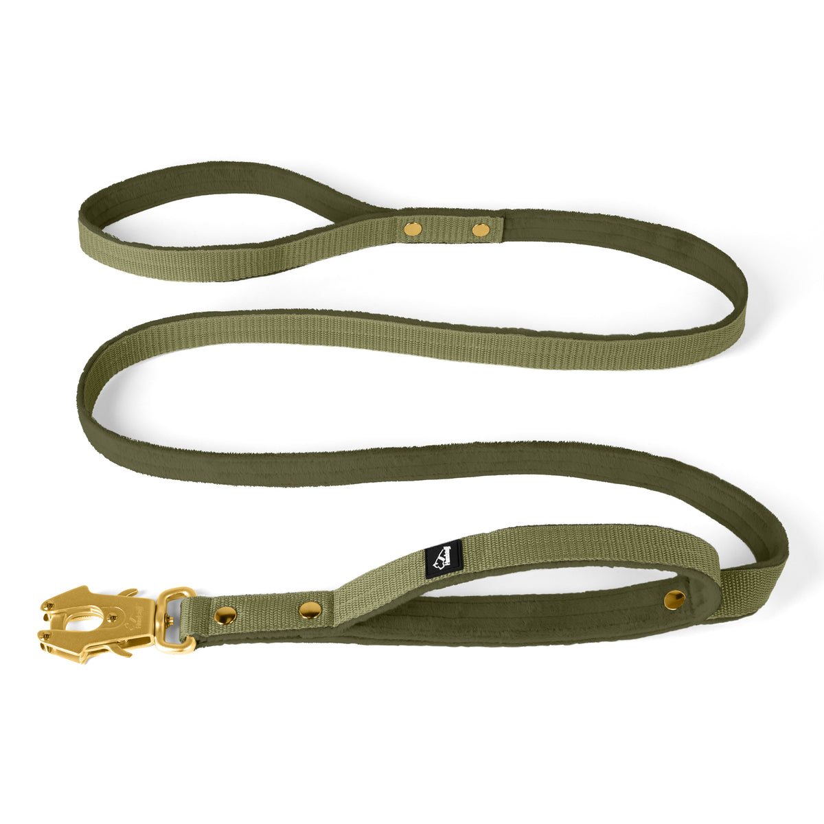 Guard Leash Golden Edition Olive Green - Guard leash with extra handle