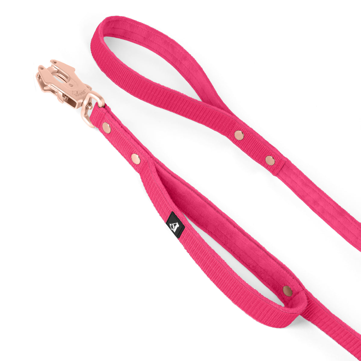 Guinzaglio da guardia Rose Edition Pink - Guinzaglio da guardia con impugnatura supplementare