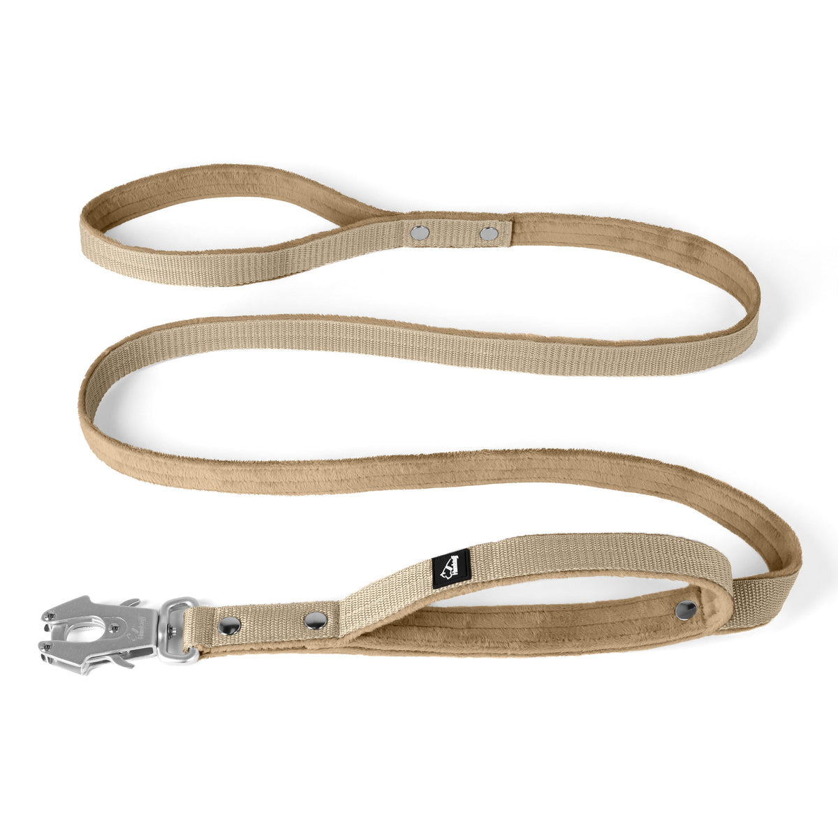 Guard Leash Beige - Guard leash with extra handle