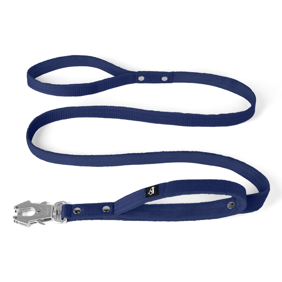 Guinzaglio da guardia blu navy - Guinzaglio da guardia con impugnatura supplementare