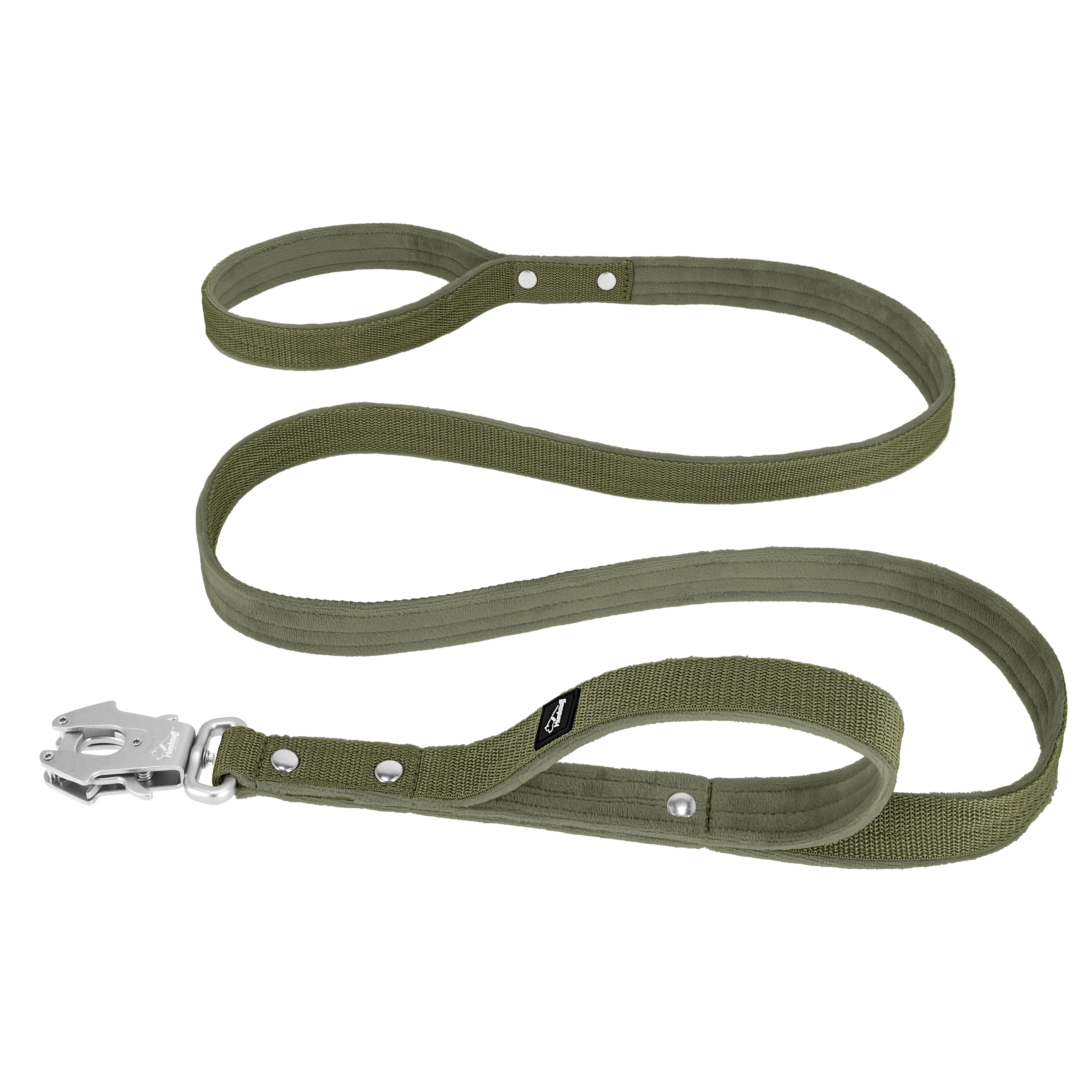 Guard Leash Khaki - Guard leash with extra handle
