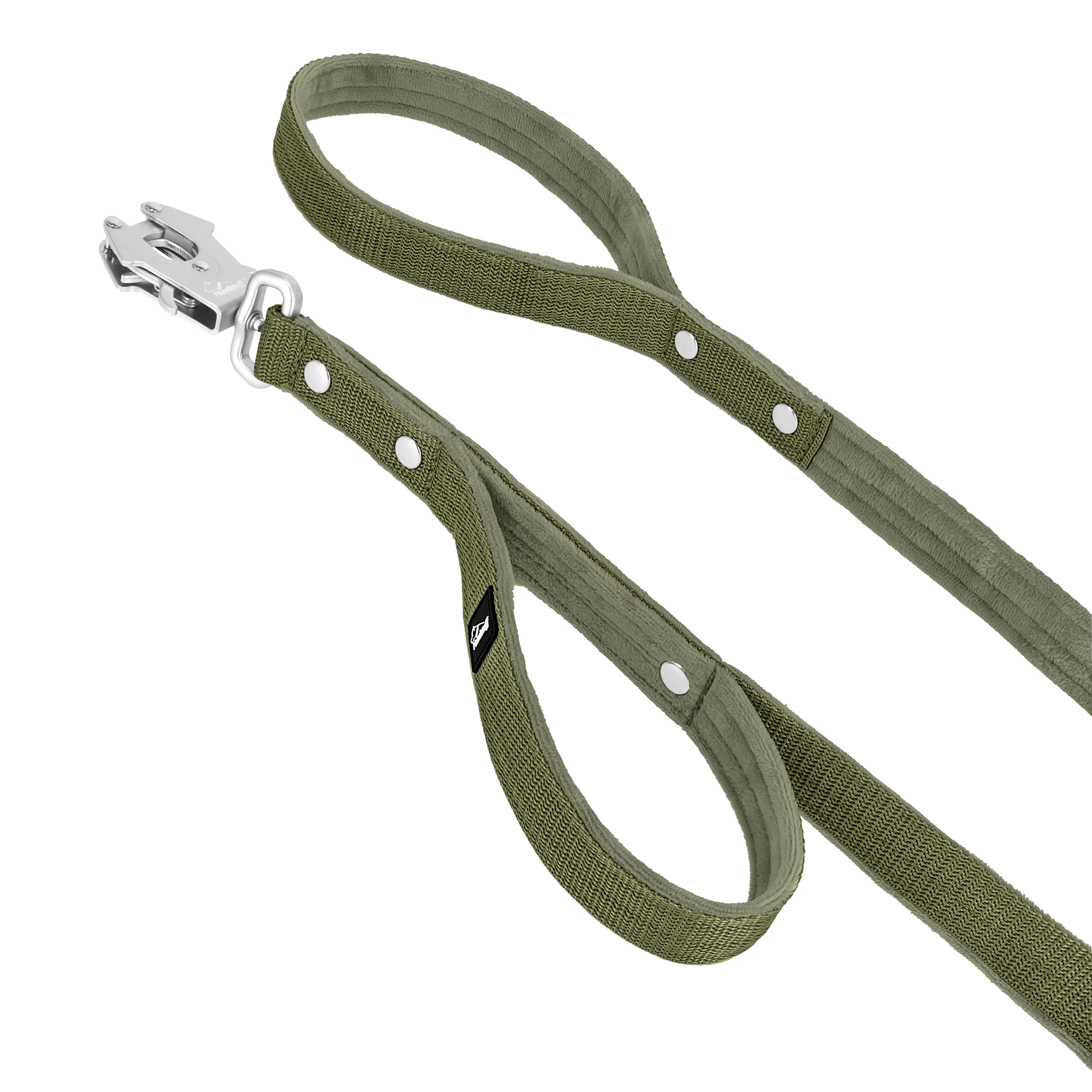 Guard Leash Khaki - Guard leash with extra handle