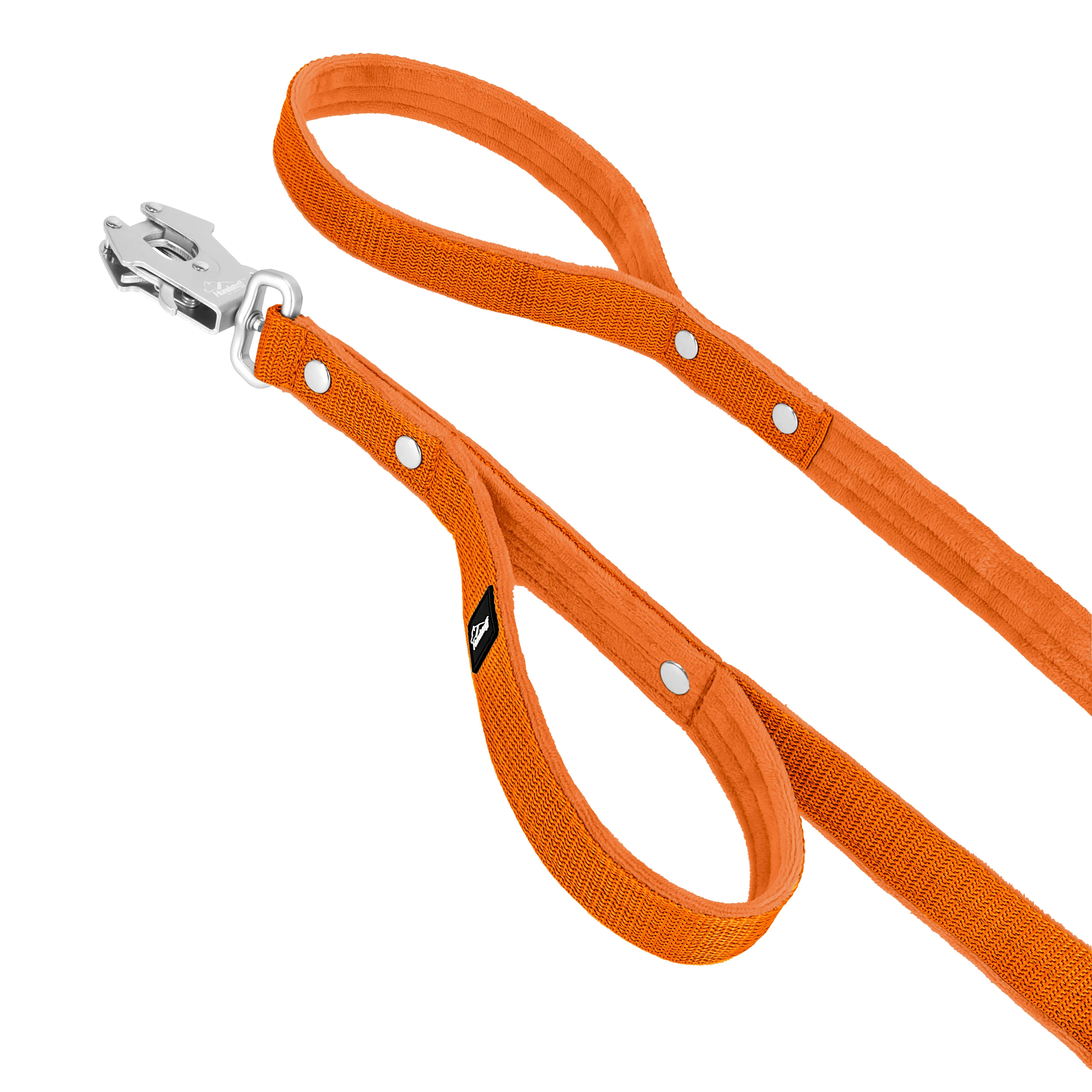Guard Leash Orange - Guard leash with extra handle