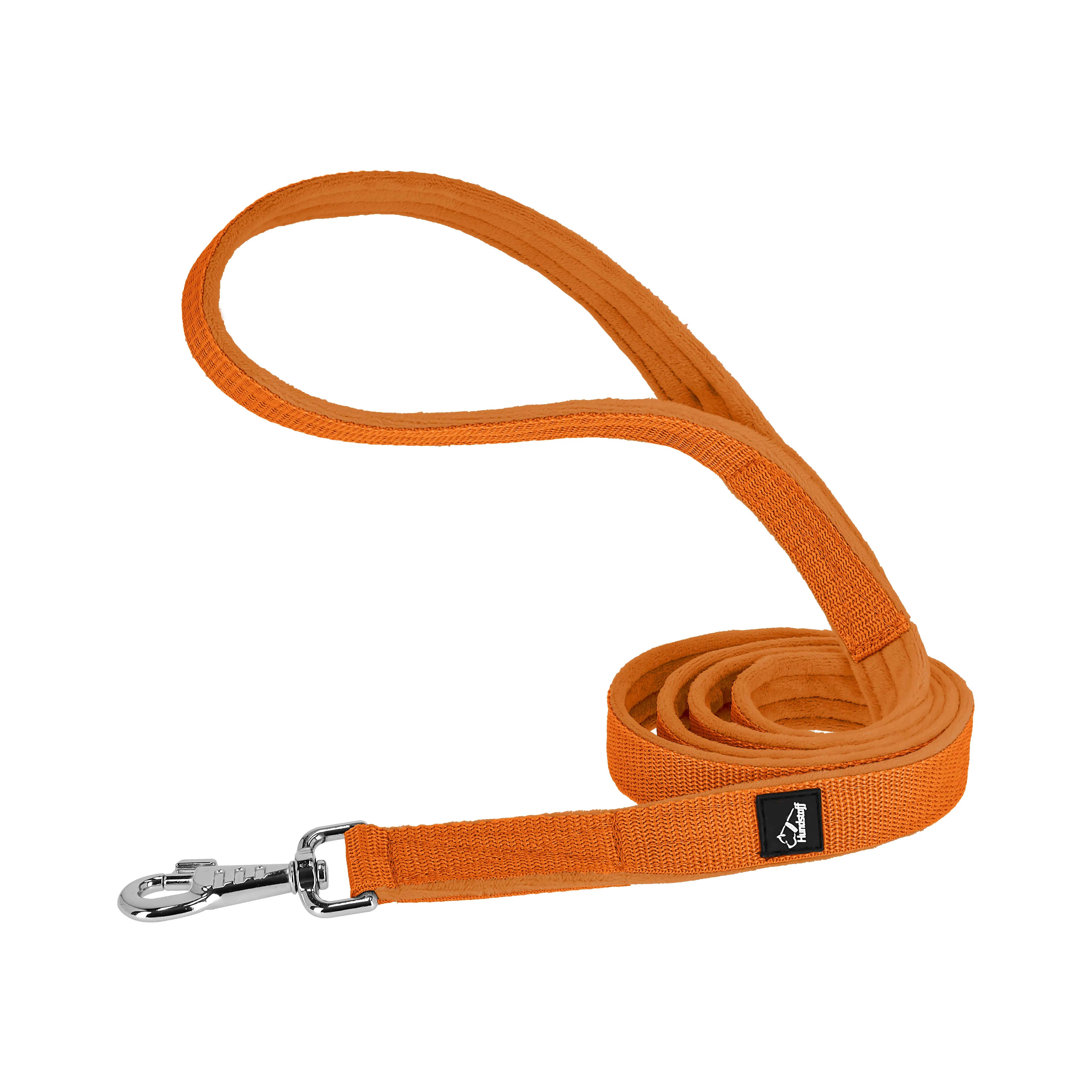 Martingale Chain Set Orange – Half choke collar &amp; leash