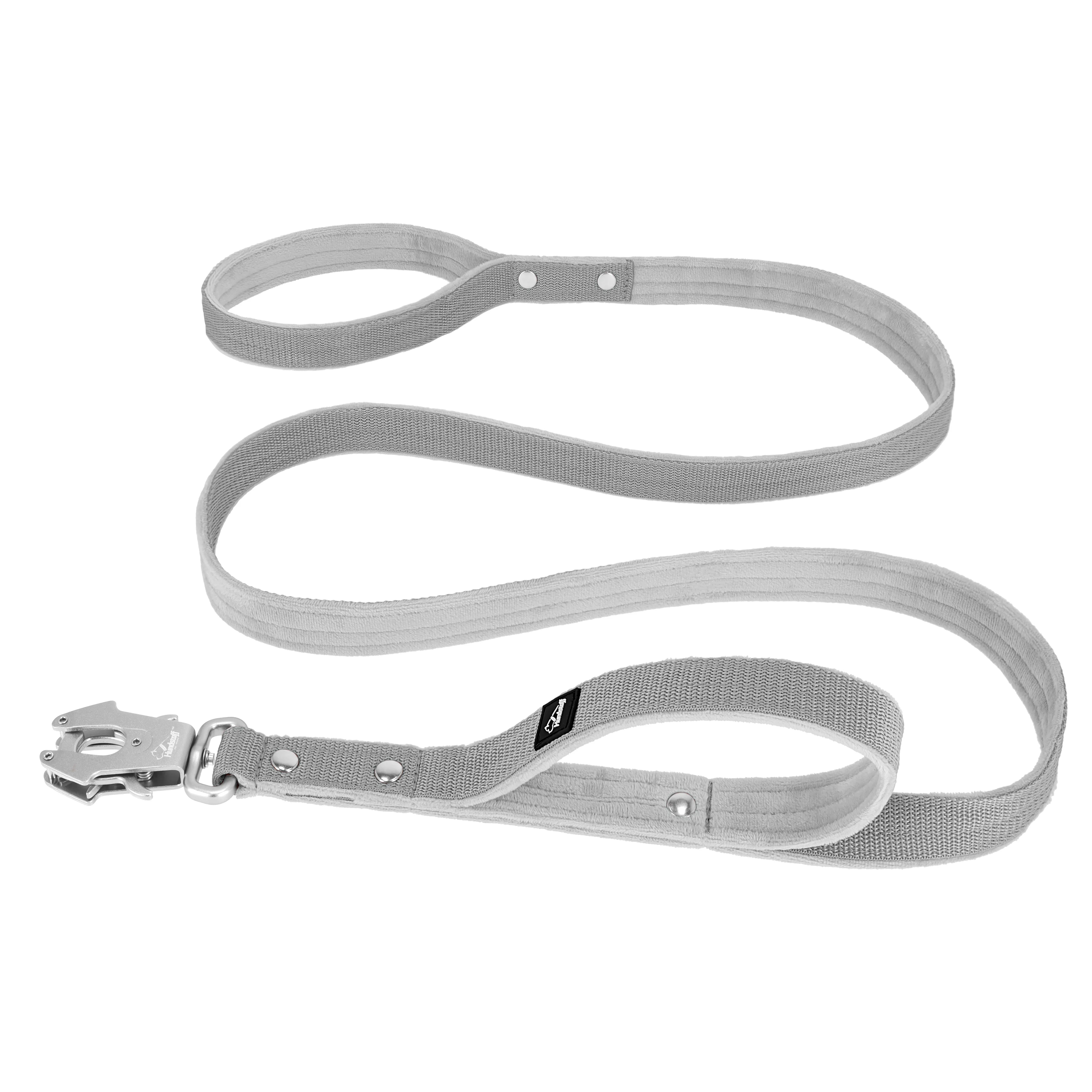 Guard Leash Grey - Guard leash with extra handle