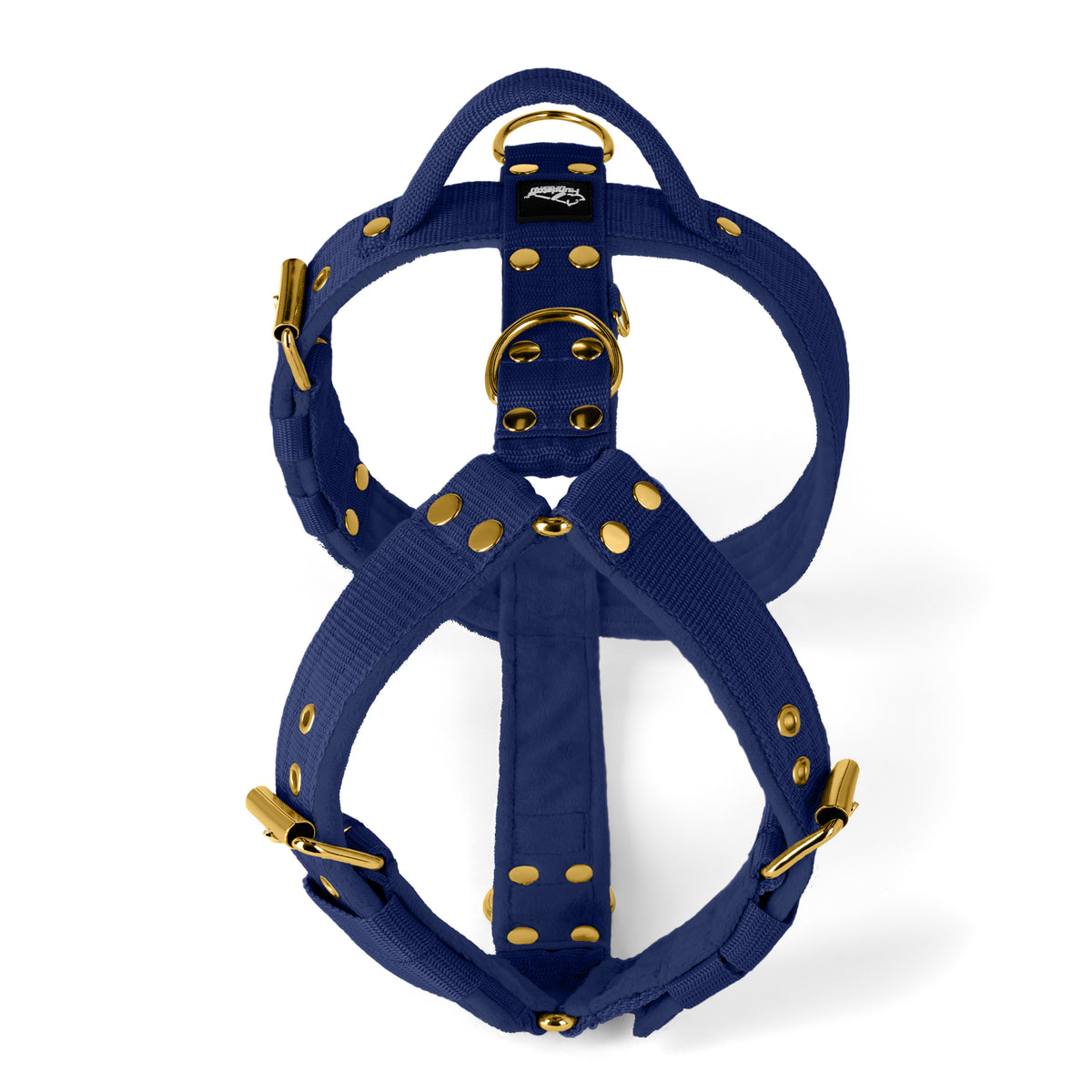 Easy Walk Golden Navy Blue - Harness with handle