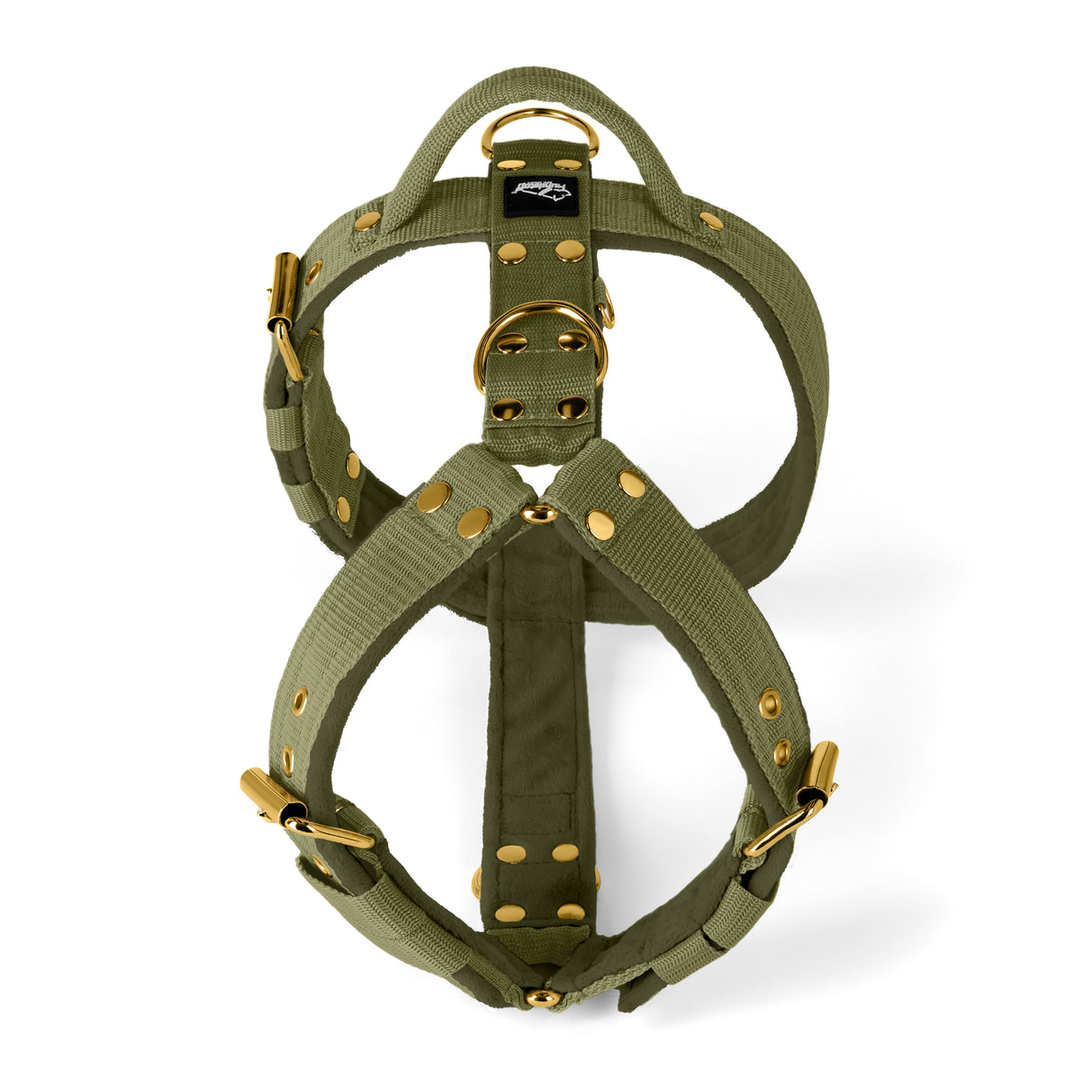Easy Walk Golden Olive Green - Harness with handle