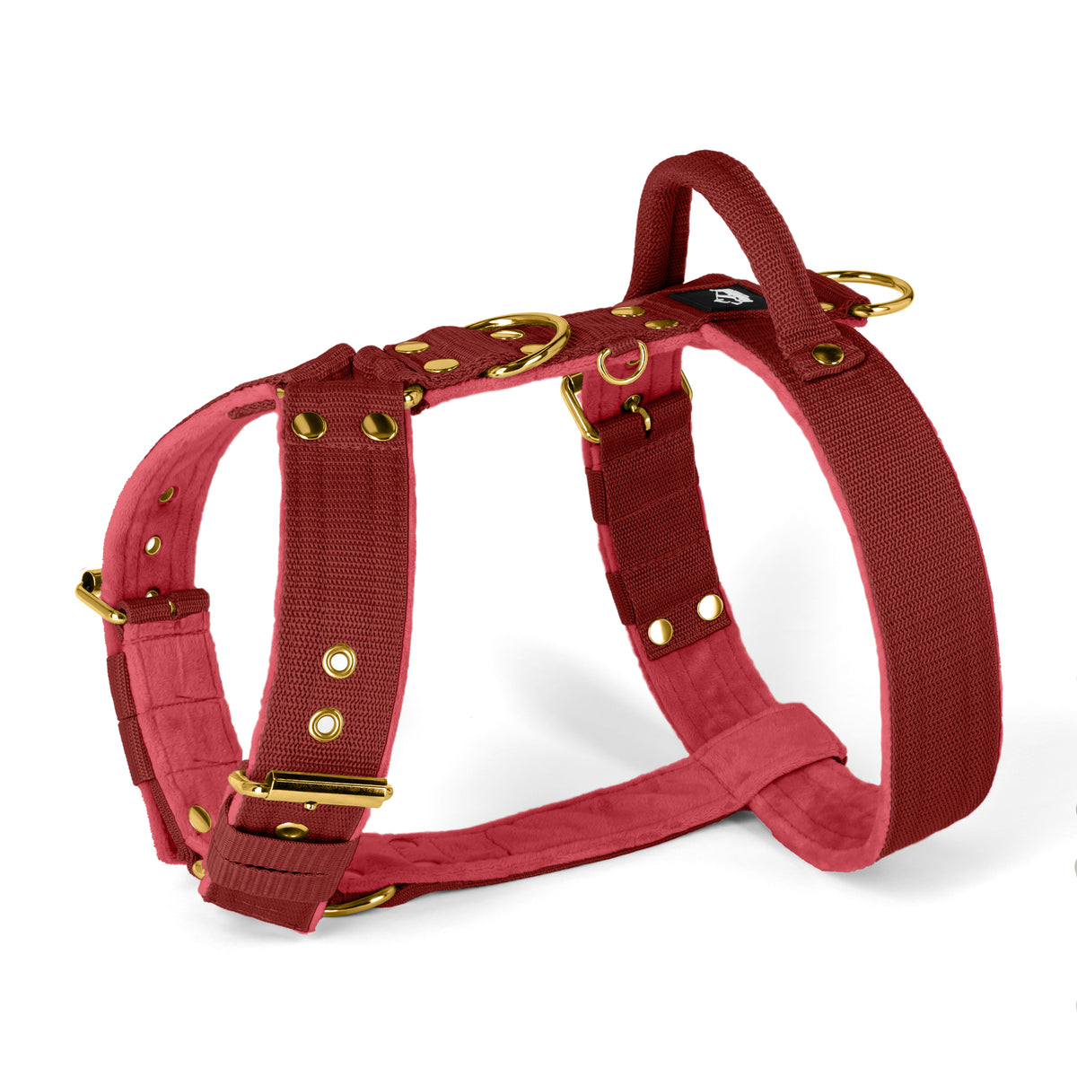 Easy Walk Golden Raspberry Red - Harness with handle