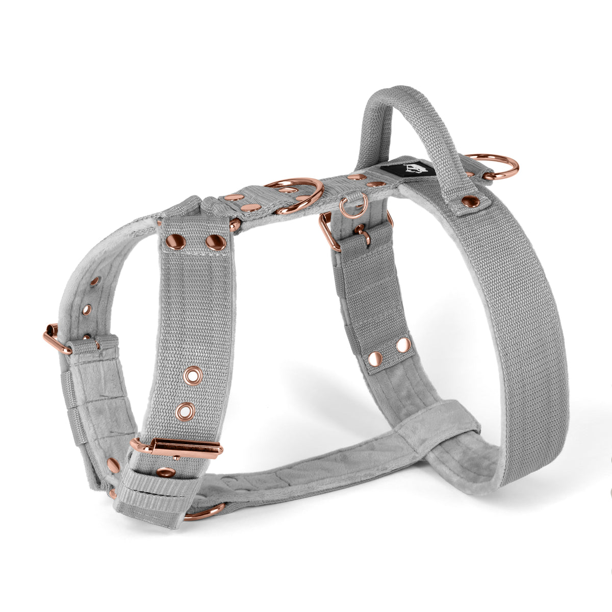 Easy Walk Rose Edition Grey - Harness with handle
