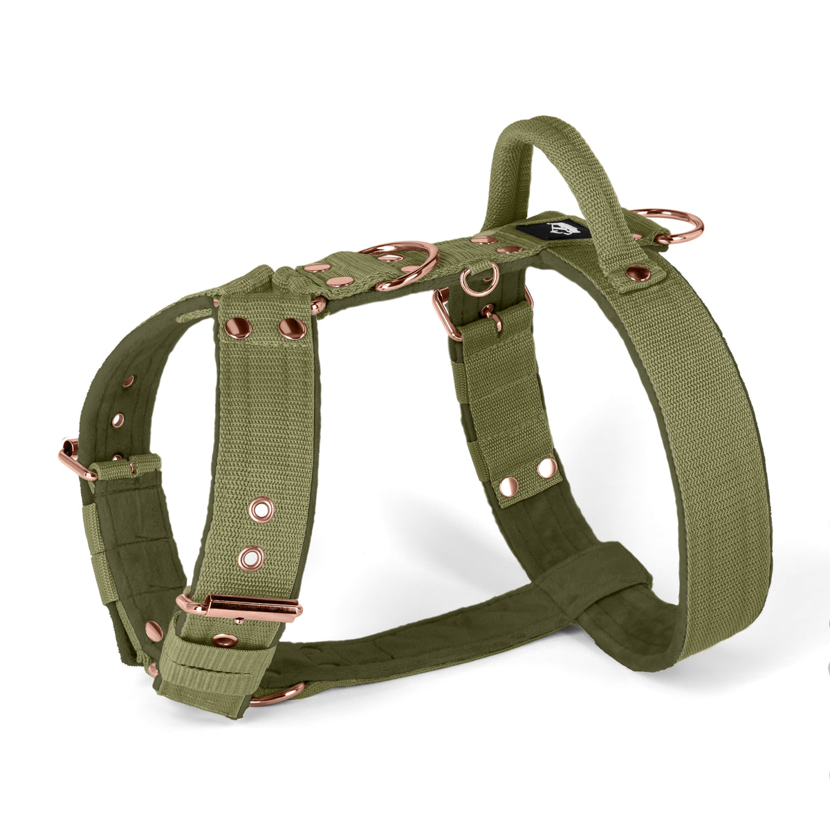 Easy Walk Rose Edition Olive Green - Harness with handle