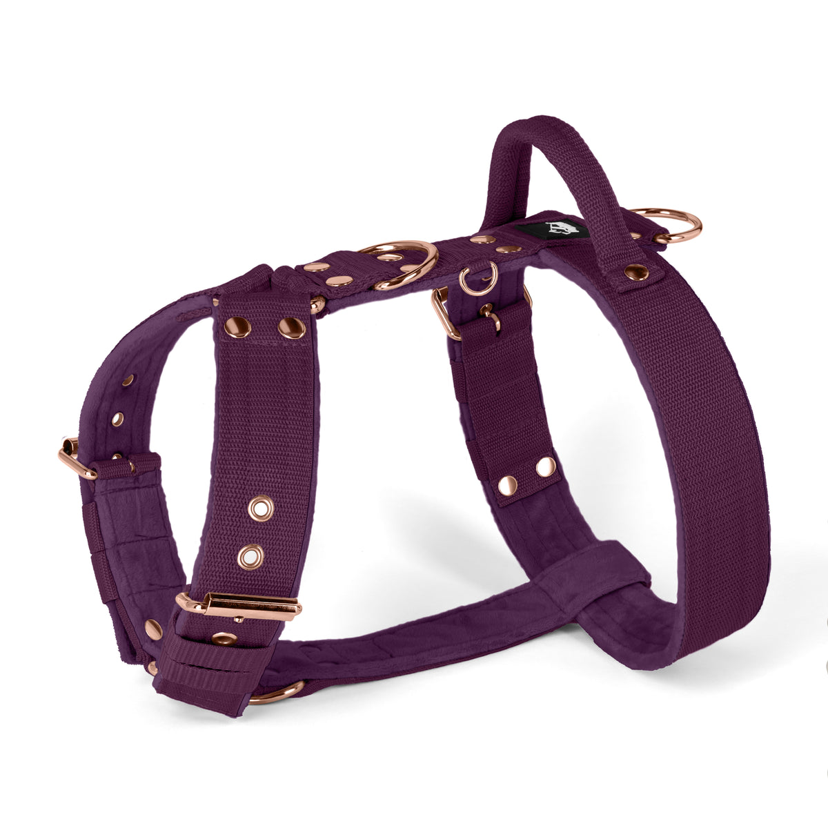 Easy Walk Rose Edition Plum - Harness with handle