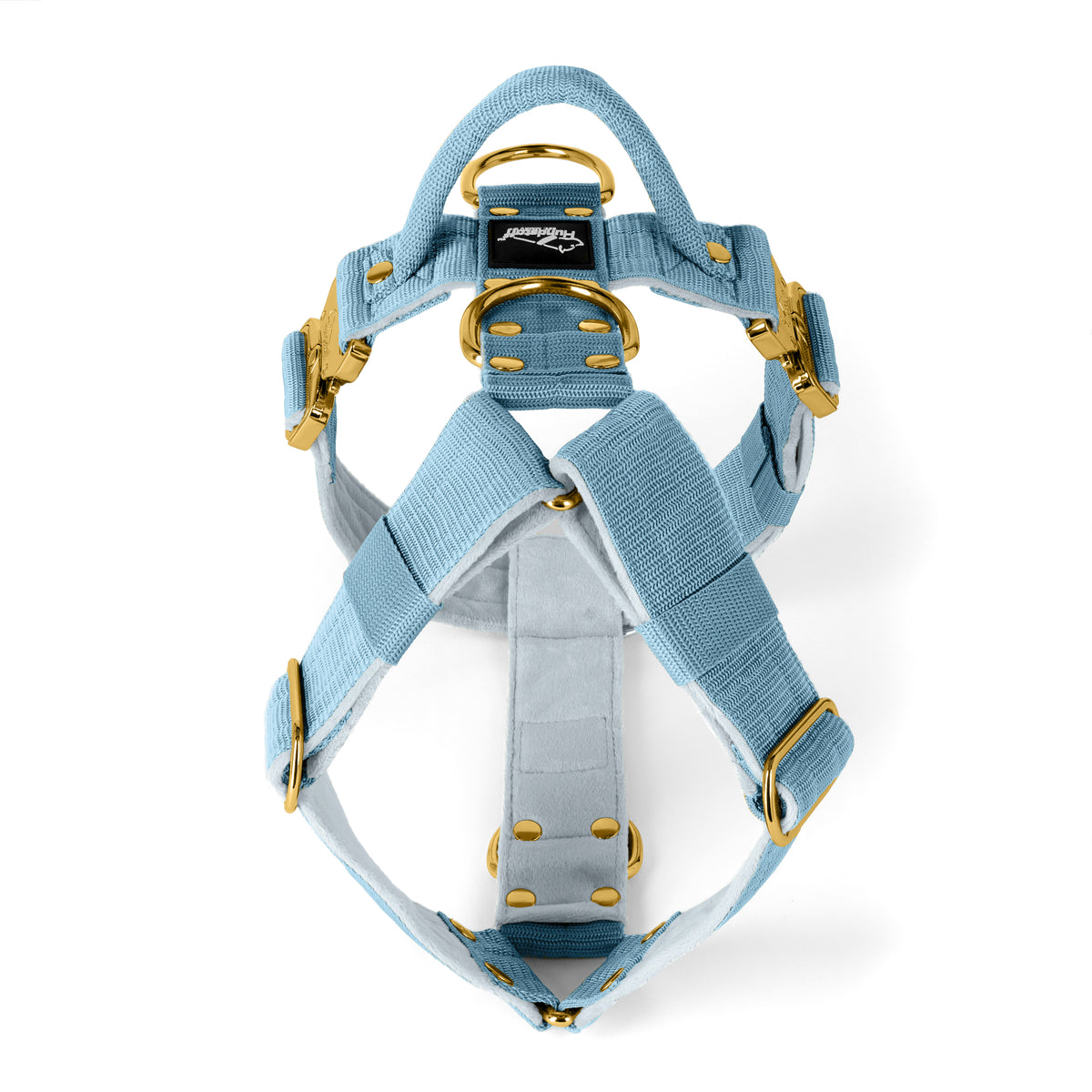 Easy Walk Extreme Gold Buckle Baby Blue - Harness with quick release buckle