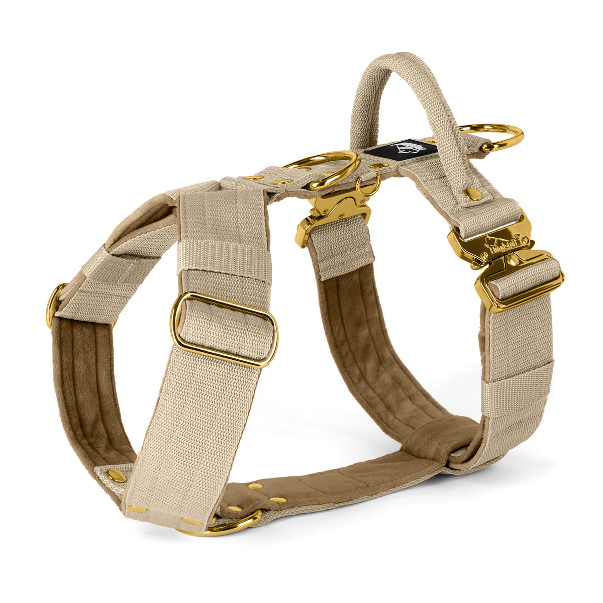 Easy Walk Extreme Gold Buckle Beige - Harness with quick buckle