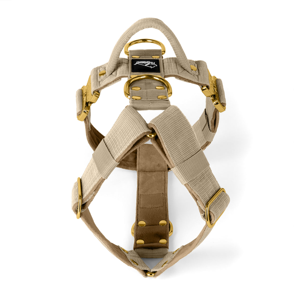 Easy Walk Extreme Gold Buckle Beige - Harness with quick buckle