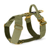 Easy Walk Extreme Gold Buckle Olive Green - Harness with quick release buckle