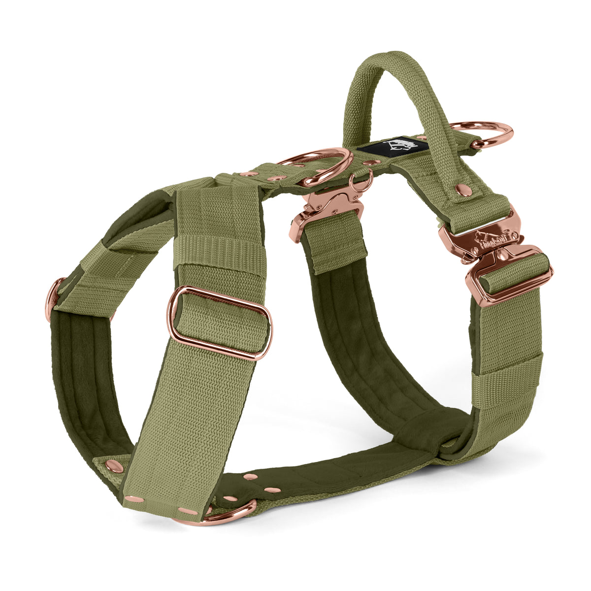 Easy Walk Extreme Rose Olive Green - Harness with quick buckle
