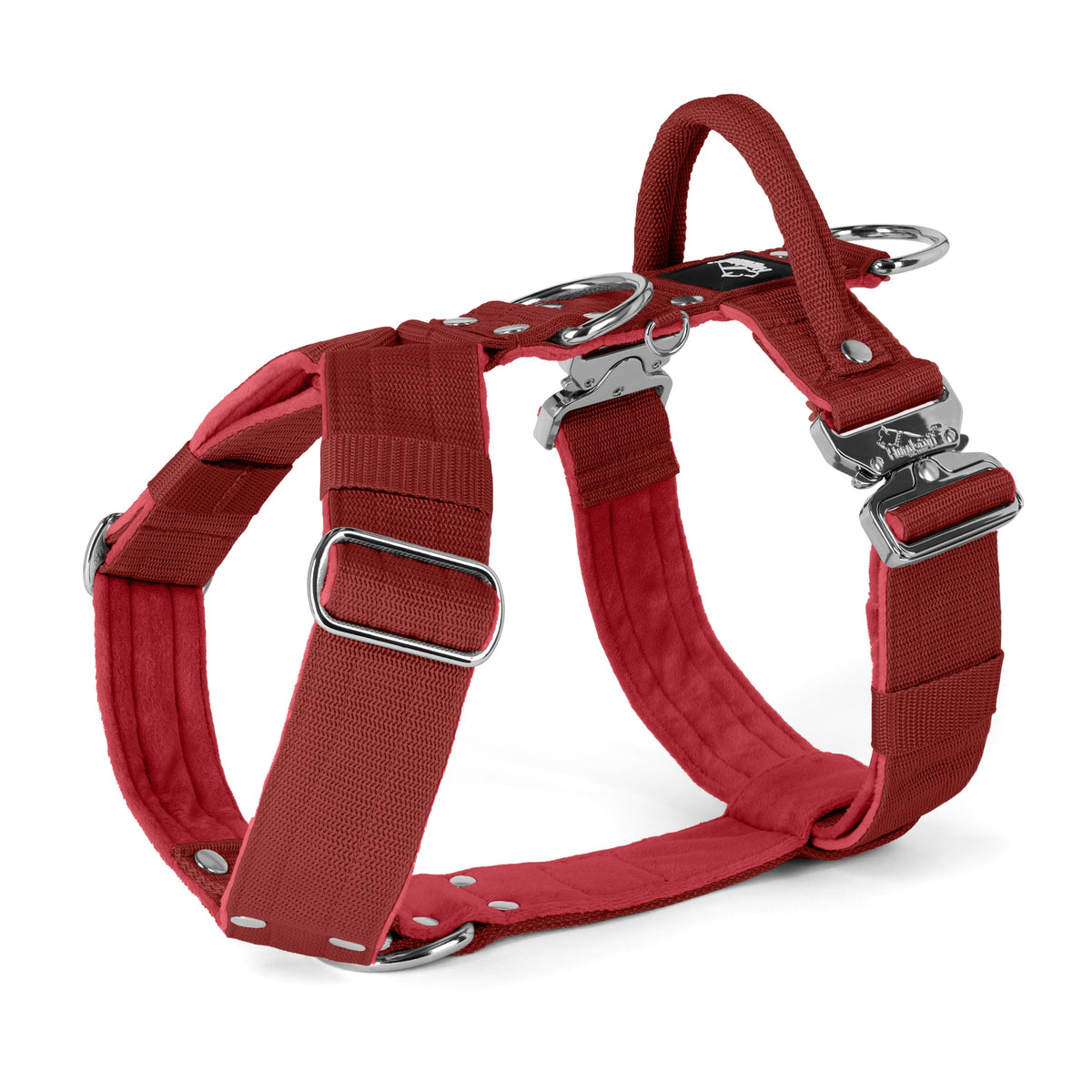 Hundstaff Easy Walk Extreme Silver Edition Raspberry Red