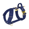 Easy Walk Extreme Gold Buckle Navy Blue - Harness with quick release buckle