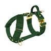 Easy Walk Extreme Gold Buckle Forest Green - Harness with quick release buckle