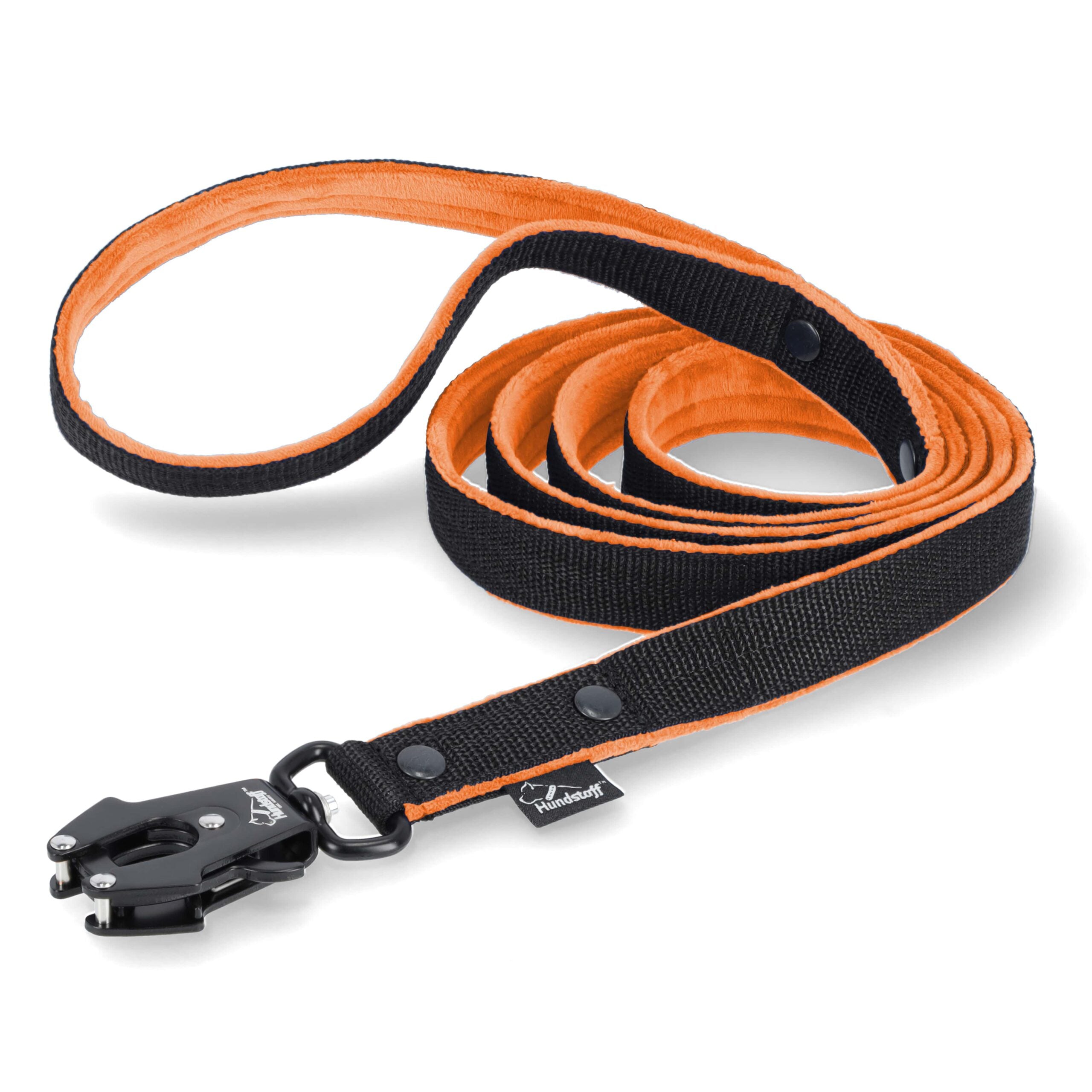 walk leash black edition orange 1