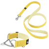Martingale Chain Set baby yellow – Half choke collar & leash